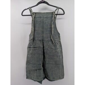 Zenana Overalls Women  Ash Jade Gauze Cotton Shortalls Tie Strap Small